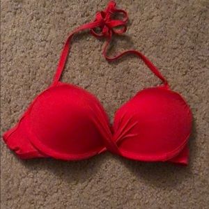 Red bathing suit tops